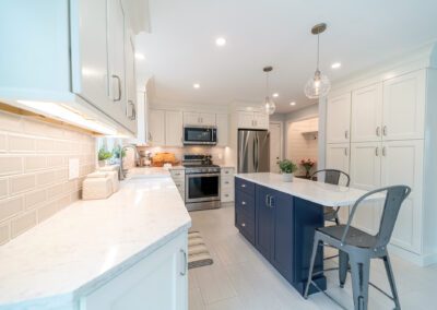 Classic White & Navy Kitchen